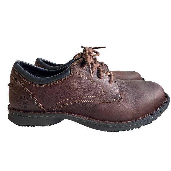 Timberland PRO Oxford Work Shoe Gladstone Mens 11.5M Brown Leather Steel Toe SD - Picture 2 of 12